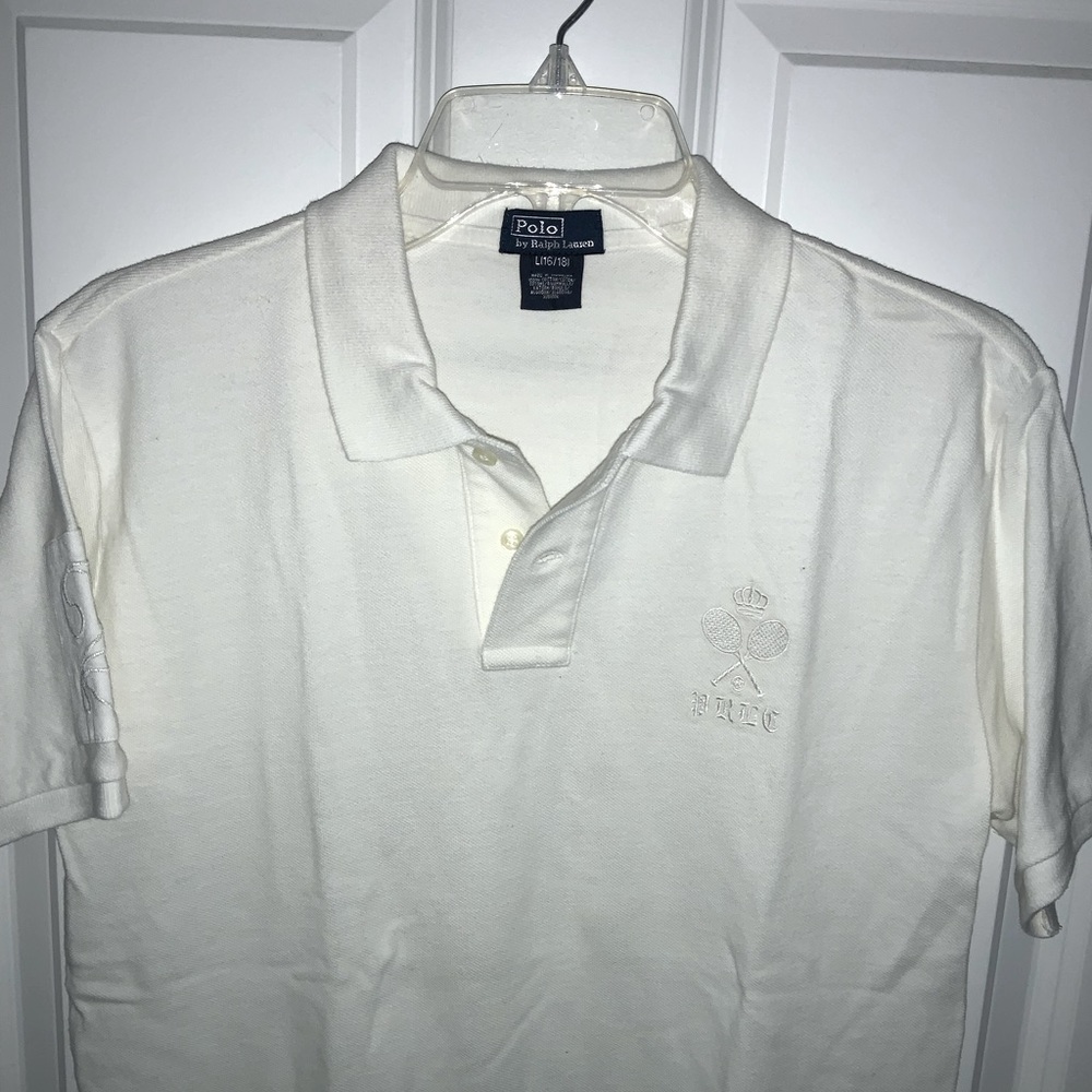 NWOT! Ralph Lauren Kid’s Polo Shirt. Size Large. White. Gorgeous